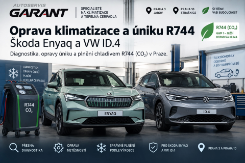 Oprava klimatizace a úniku R744 – Škoda Enyaq a VW ID.4